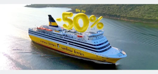 Corsica Ferries Sommerrabatt - im Special Tarif 50% sparen.