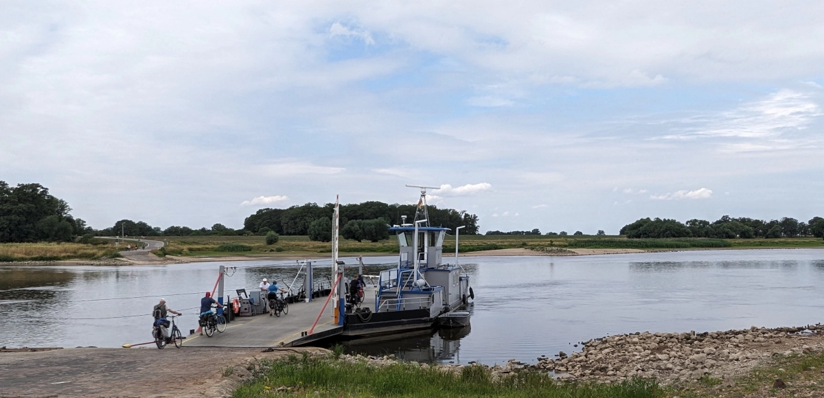 Elbe Färja Sandau