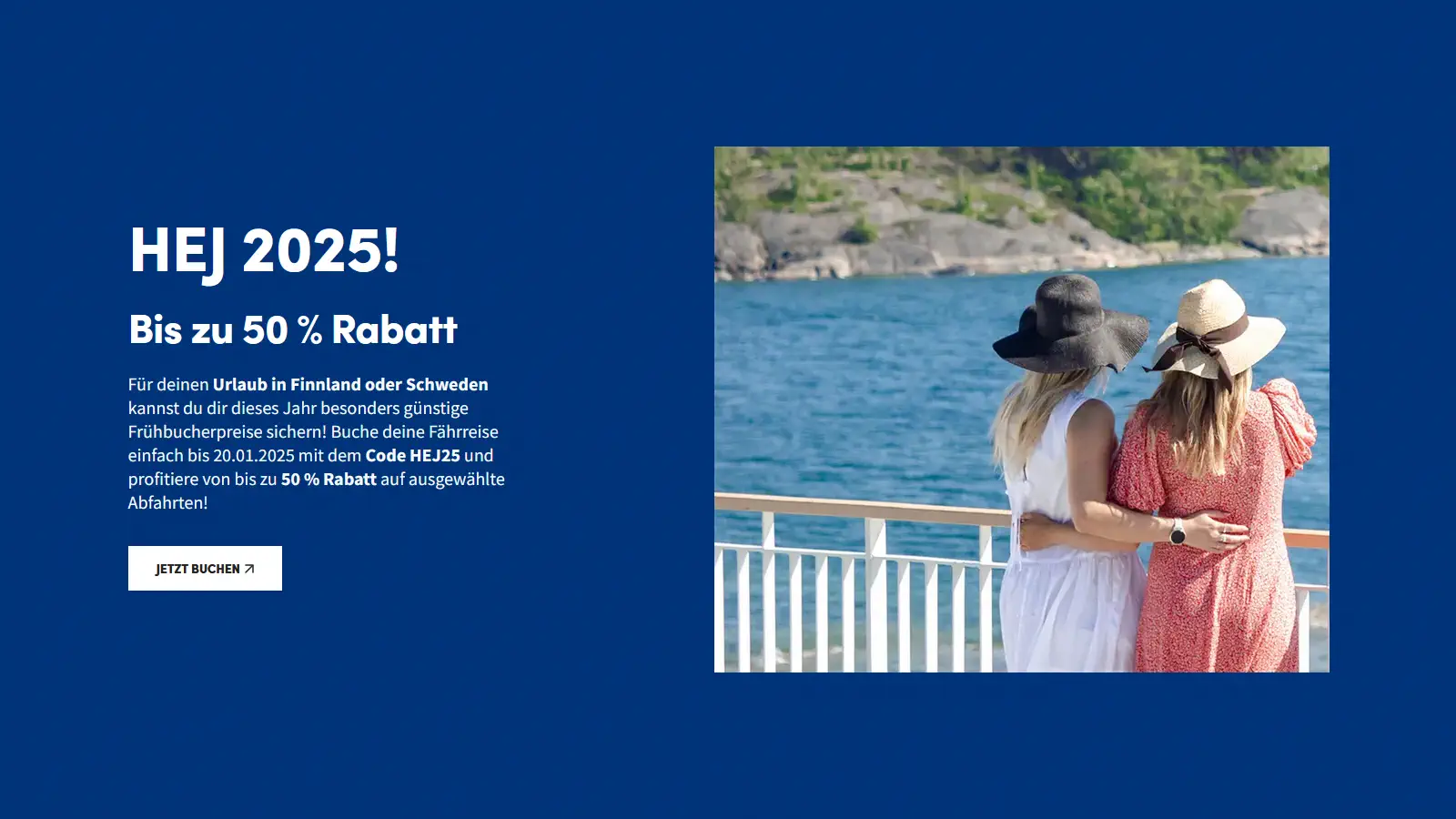 Finnlines Hej 2025-erbjudande - upp till 55% rabatt