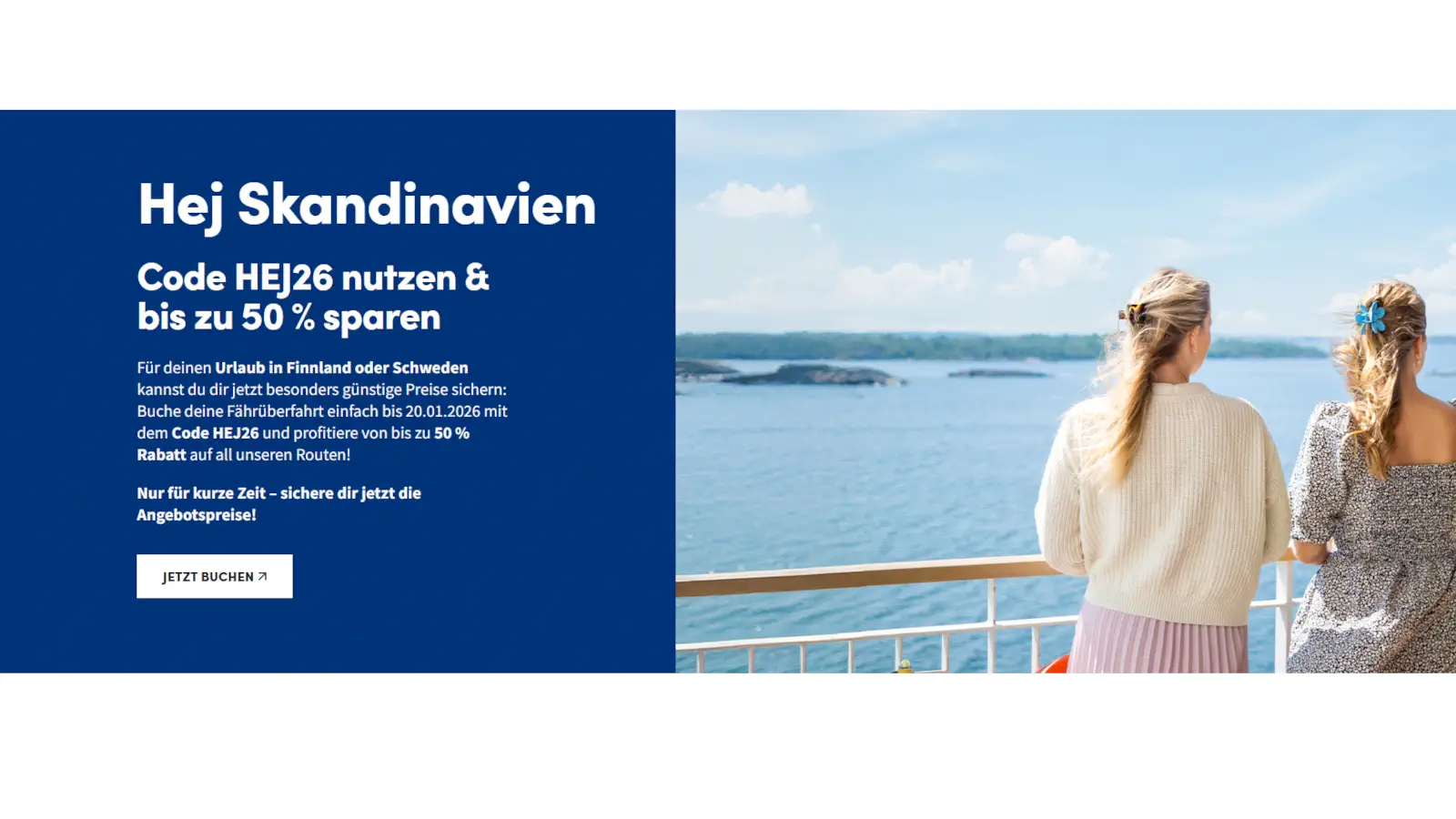 Finnlines Hej 2026 erbjudande om tidig bokning - upp till 55% rabatt