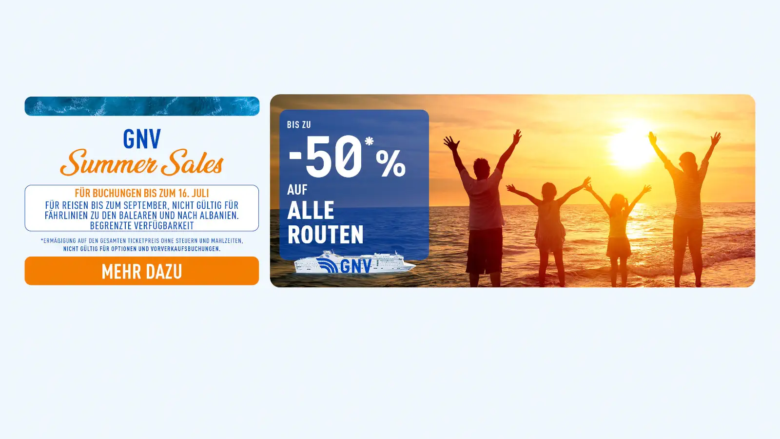 GNV Färjor Sommarrea med upp till 50% rabatt på till Sardinien och Sicilien.