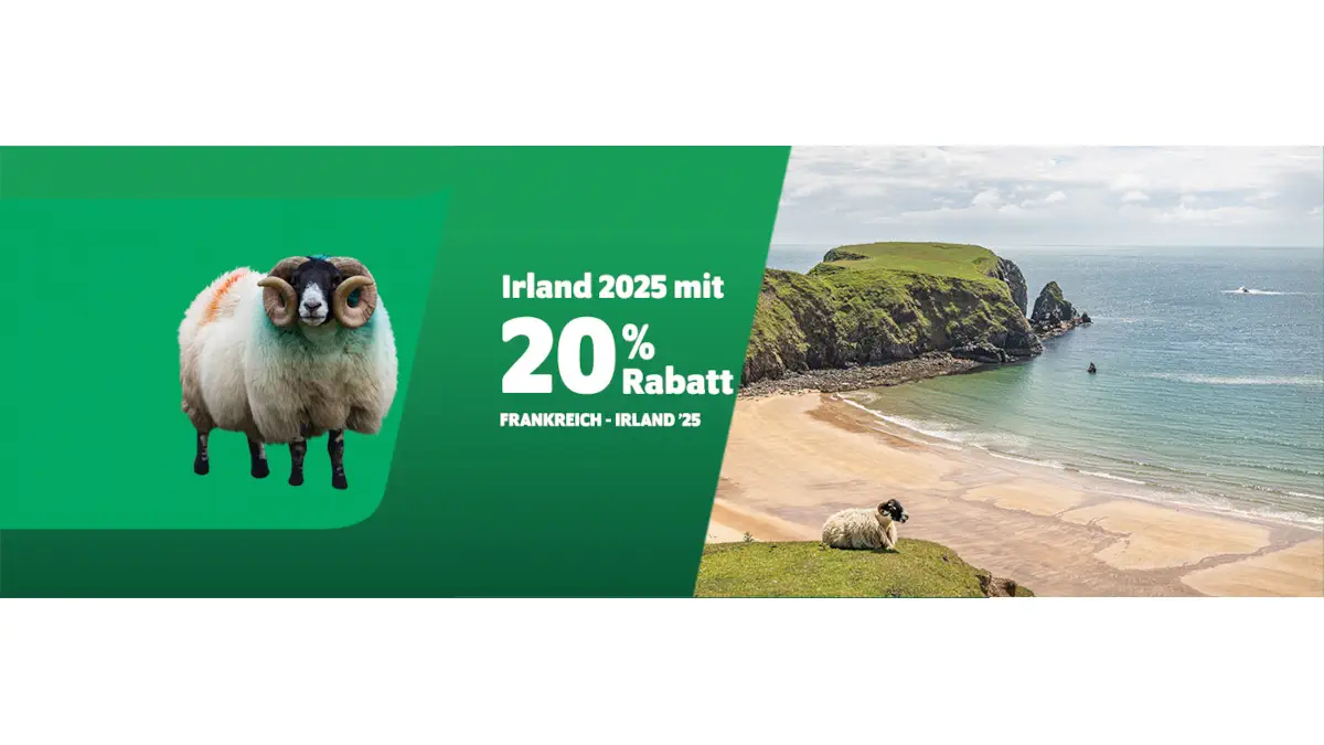 Irish Ferries Tidig bokningsrabatt 2025 - Res från Frankrike till Irland med 20% rabatt.