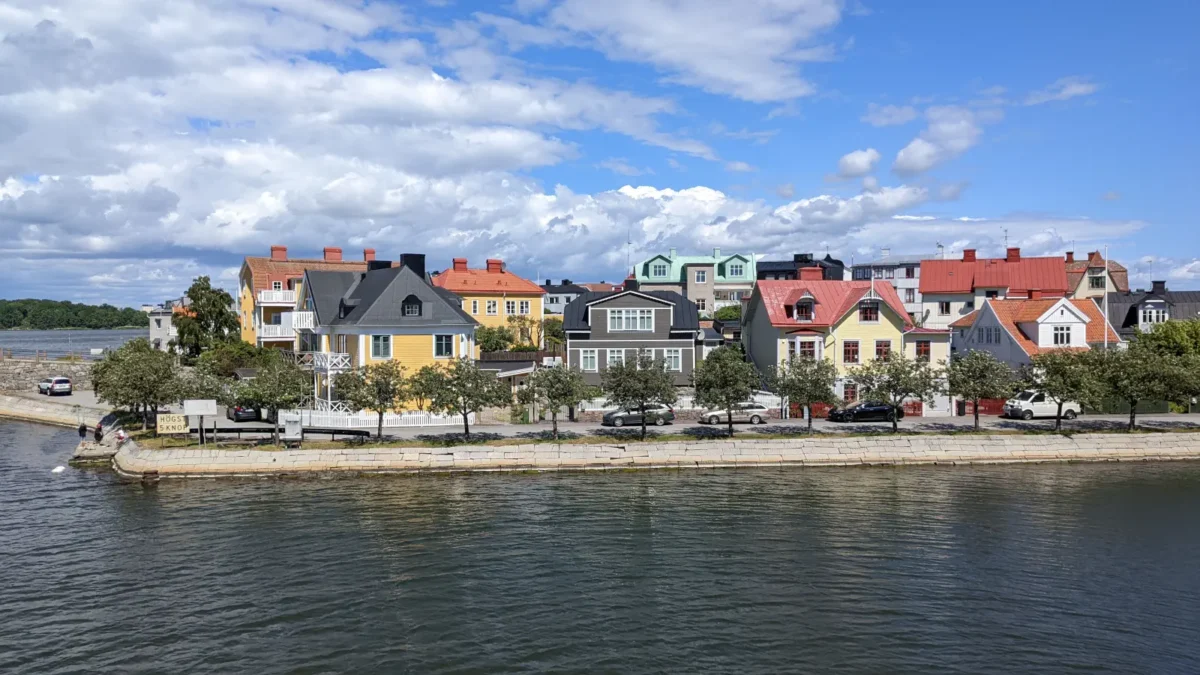 Utsikt på den lilla ön Ekholmen i Karlskrona