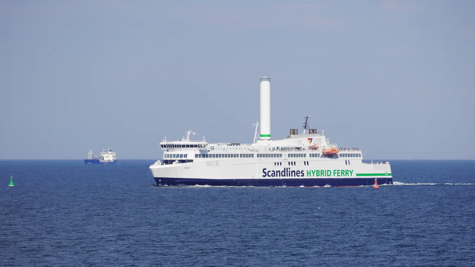 Scandlines Färja Berlin på överfarten från Danmark till Tyskland.