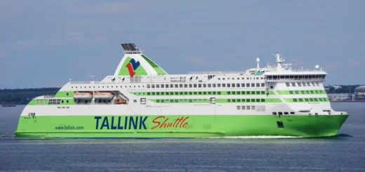 Färja Tallink Silja Star är i trafik på linjen Tallinn-Helsingfors-Tallinn.