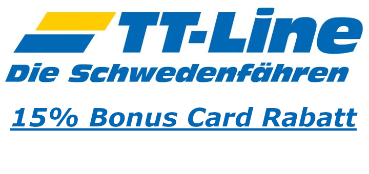 TT-Line Bonus Card-rabatt - 15% rabatt på SMART- och FLEX-taxor