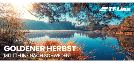 TT-Line hösterbjudanden med upp till 30% rabatt.